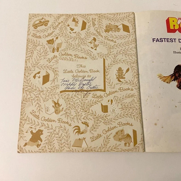 Vintage 1978 Joe Camps Benji Fastest Dog in the West Little Golden Book - Picture 7 of 16